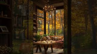 Autumn Jazz Coffee Shop ☕ Relaxing Music amp Cozy Ambience  Jazz Music [upl. by Procora]