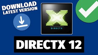 How to Download and Install DirectX LATEST VERSION On Windows 1011 2023  64 amp 32 Bits PC [upl. by Jillane]