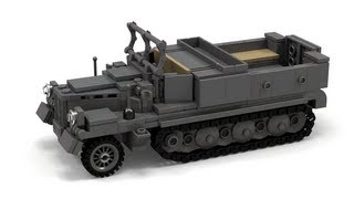 Lego WWII SdKfz11 German Halftrack Instructions [upl. by Clim439]