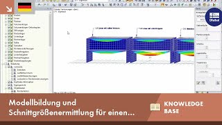 KB 001598  Modellbildung und Schnittgrößenermittlung für einen Plattenbalken mit darüberstehende [upl. by Knudson]