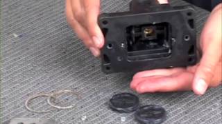 Graco Husky 1050 Air Valve Disassembly [upl. by Nosiddam]