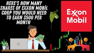 Heres How Many Shares Of Exxon Mobil Corp You Would Need To Earn 500 Per Month [upl. by Sussman]