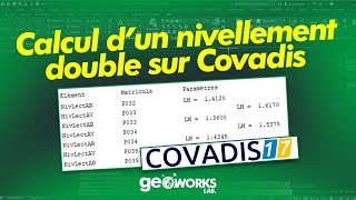 03 Calcul dun Nivellement double sur Covadis [upl. by Lladnarc]