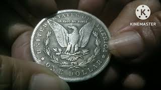 my E pluribus unum One Dollar Silver plated copy coin yr 1881 Reylin hilaga [upl. by Ybreh113]