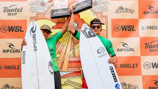 Tya Zebrowski amp Keoni Lasa Win Rip Curl Pro Anglet [upl. by Meeki]