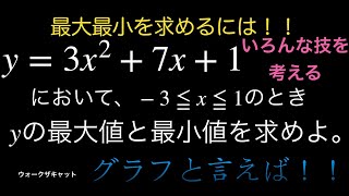 二次関数の最大値最小値を求めてみた [upl. by Talmud]