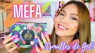 ✅23 Esmaltes para Uñas de Gel MEFA Diseños de Salon sin salir de casa💅Gel polish kit Eve Tips [upl. by Atilam]