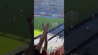 AS Roma fans erupt in celebration after a dramatic lastminute goal [upl. by Ailel404]