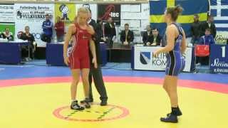 Female Wrestling Klippan Lady Open 2013 2 [upl. by Atirak174]