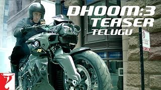 Telugu Dhoom3  Teaser  Aamir Khan  Abhishek Bachchan  Katrina Kaif  Uday Chopra [upl. by Retsev]