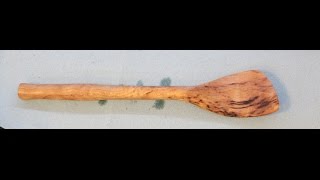 Turning a Spatula for the Kitchen Woodturning by Sam Angelo [upl. by Omor]