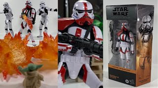 Star Wars Black Series Incinerator Trooper Action Figure Review [upl. by Casia]