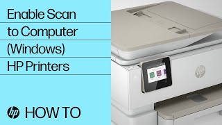 Enable Scan to Computer in Windows ENVY Inspire amp Officejet Pro Printers  HP Printers  HP Support [upl. by Ahsienom25]