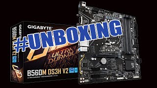 Unboxing Motherboard Gigabyte B560M DS3H V2 [upl. by Aiynat]