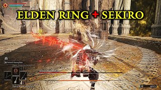 Elden Ring Reborn Boss Fight 04   Sekiro Moveset  Sekiro Deflect  SOTE [upl. by Agnella]