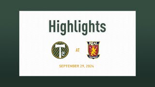 HIGHLIGHTS  Real Monarchs vs Timbers2  September 29 2024 [upl. by Perkins]