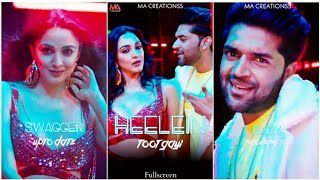 Heelein Toot Gayi fullscreen whatsapp status  Guru Randhawa  Badshah  Heelein Toot Gayi Status [upl. by Mohl105]