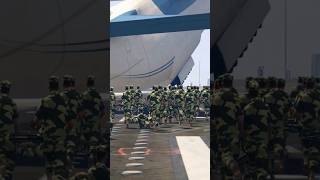 A Big Cargo Plane Take Quick Emergency Landing On Military Training Groundgta5 [upl. by Guarino271]