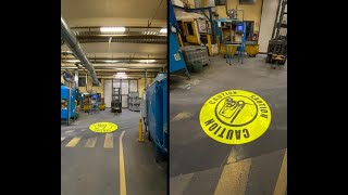 ESQUENET MST  GOBO Safety Sign oplossing voor vloermarkering [upl. by Annhoj]