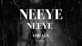 Neeye neeye without music  vocals  VocalsOnly01 [upl. by Boswell]