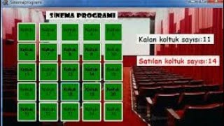 C SİNEMA BİLETİ SATIŞ PROGRAMI 2C  CINEMA TICKET SALES PROGRAMI 2 Veritabansız [upl. by Akired]