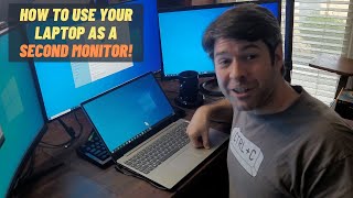 How To Use a Laptop as a Second Monitor Easy Windows 10 Guide [upl. by Ellon]