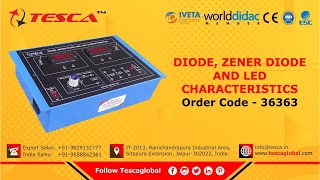 Diode Zener Diode and LED Characteristics l Analog Electronics Trainers ll Tesca36363 [upl. by Alaecim]