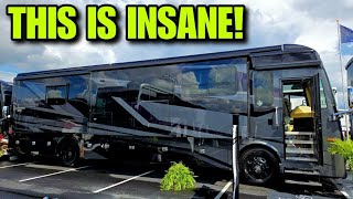 MOST INSANE Class A Motorhome ever Tiffin Phaeton Midnight Edition [upl. by Eatnod419]