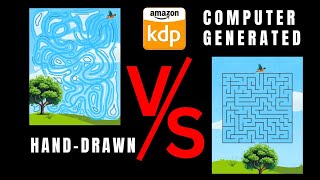 Kids Maze Activity Book for Amazon KDP  Handdrawn or Computergenerated inkscape kdp canva [upl. by Haem]