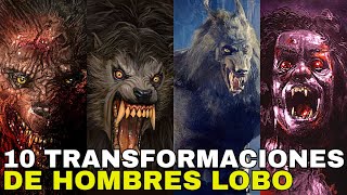 ▶ Top 10 HOMBRES LOBO Las transformaciones de hombre lobo más aterradoras en la ficción [upl. by Etneciv19]