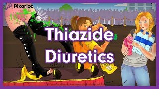 Thiazide Diuretics Mnemonic for NCLEX  Mechanism of Action Side Effects Nursing Pharmacology [upl. by Madigan446]