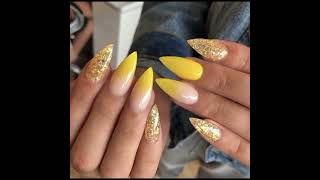 yellow nail art design amazingandattractivenailartdesigns [upl. by Adela]