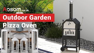 Outsunny Outdoor Garden Pizza Oven [upl. by Irrol867]