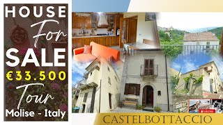 Inexpensive stone house with panoramic view  Molise Italy Property for sale Virtual Tour Italian [upl. by Orlina498]