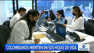 Colombianos mienten en sus hojas de vida según estudio [upl. by Mariya]