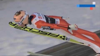 THE LONGEST SKI JUMP EVER 2535 M STEFAN KRAFT WORLD RECORD VIKERSUND 2017 [upl. by Anerol]