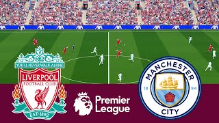 Liverpool vs Manchester City Premier League 2324 Full Match  Video Game Simulation PES 2021 [upl. by Norvall650]