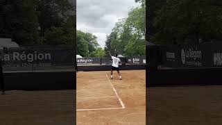 Felix Auger Aliassime practice ATP 250 Lyon [upl. by Outlaw116]