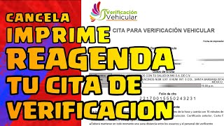 COMO CANCELAR CITA DE VERIFICACION  FACIL Y RAPIDO [upl. by Aiclef639]