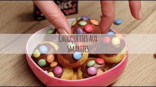 Recette facile chouquettes chocolat Smarties  recette petitdéjeuner ou brunch  Croquons la Vie [upl. by Jensen293]