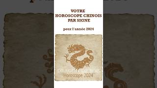 HOROSCOPE CHINOIS 2024 PAR SIGNE année Dragon de Bois [upl. by Enilatan]