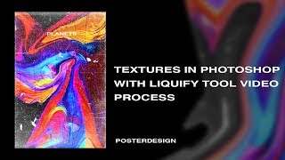 Textures in Photoshop with liquify tool  Video process [upl. by Aia]