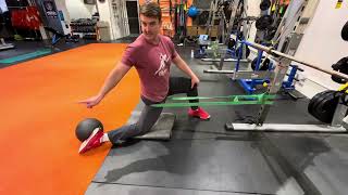 Internal hip rotation with band traction [upl. by Sivert]