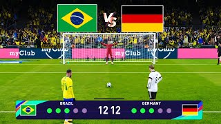 Brazil vs Germany  Penalty shootout 🔥  eFootball 2021Gameplay [upl. by Mcgaw]