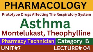 Montelukast  Theophylline  Mechanism of Action  Pharmacology [upl. by Gewirtz]