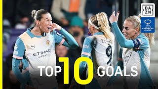 DAZNs Top 10 Goals Of The 202425 UEFA Womens Champions League Matchday 2 [upl. by Suk]