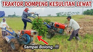 TRAKTOR LOTARI DOMPENG KESULITAN LAHAN KURANG KERING traktorsawahtracktormassghokilsingkalfyp [upl. by Greeson]