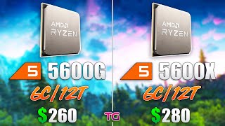 Ryzen 5 5600G vs Ryzen 5 5600X  Test in 8 Games [upl. by Turino260]