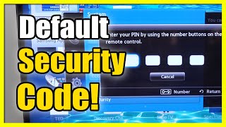 How to use DEFAULT Security PIN CODE on Old Samsung Smart TV Easy Method [upl. by Enelyad]