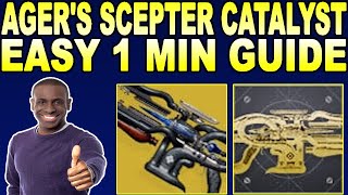 HOW TO GET Agers Scepter Catalyst amp Masterwork Destiny 2 [upl. by Narib240]